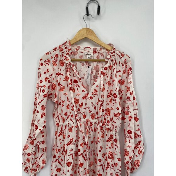 NWT Grace Atwood The Drop Dress MEDIUM BOHO MIDI FLORAL LONG SLEEVE - Picture 4 of 6